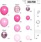 146 PCS Pink Balloon Arch Kit with Confetti (Hot Pink-Pastel Pink)